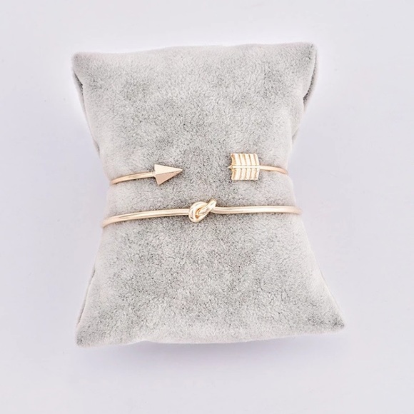 Knot & Arrow Bracelet Set - Picture 2 of 6